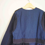 TIGRE BROCANTE(ティグルブロカンテ) 藍の古布 ベルトギャザーチュニック B