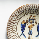 ノモ陶器製作所 7寸皿(エジプト紋 B)