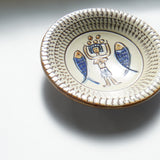 ノモ陶器製作所 7寸皿(エジプト紋 B)