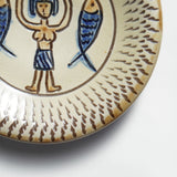 ノモ陶器製作所 6寸皿(エジプト紋 B)