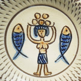 ノモ陶器製作所 6寸皿(エジプト紋 B)