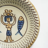 ノモ陶器製作所 6寸皿(エジプト紋 B)