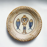 ノモ陶器製作所 6寸皿(エジプト紋 A)