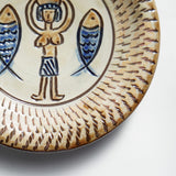 ノモ陶器製作所 6寸皿(エジプト紋 A)