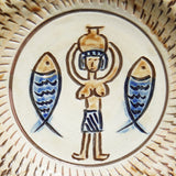 ノモ陶器製作所 6寸皿(エジプト紋 A)