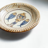 ノモ陶器製作所 6寸皿(エジプト紋 A)