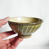 黒木昌伸窯 飯碗(刷毛目 緑)