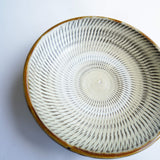 黒木昌伸窯 5寸皿(飛び鉋 白)