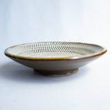 黒木昌伸窯 5寸皿(飛び鉋 白)