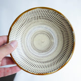 黒木昌伸窯 5寸皿(飛び鉋 白)