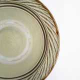 黒木昌伸窯 7寸皿(縁刷毛目 白)