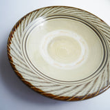 黒木昌伸窯 7寸皿(縁刷毛目 白)