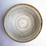 黒木昌伸窯 8寸皿(飛び鉋 白)