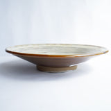 黒木昌伸窯 8寸皿(飛び鉋 白)