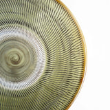 黒木昌伸窯 8寸皿(飛び鉋 緑)