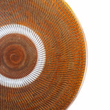 黒木昌伸窯 8寸皿(飛び鉋 飴)