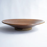 黒木昌伸窯 8寸皿(飛び鉋 飴)