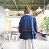 TIGRE BROCANTE(ティグルブロカンテ) 藍の古布 ベルトギャザーチュニック A