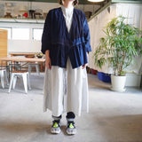 TIGRE BROCANTE(ティグルブロカンテ) 藍の古布 ベルトギャザーチュニック A