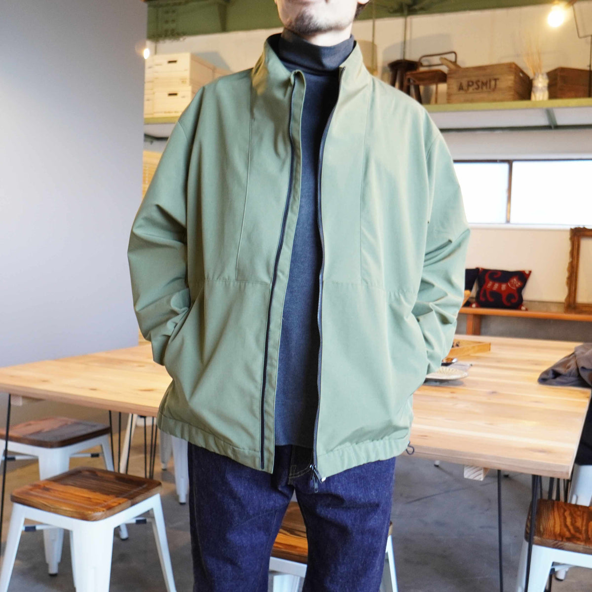 LAMOND（ラモンド）STAND NECK WIDE BLOUSON – Rico・リコ出張所