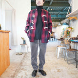 MASTER&CO(マスターアンドコー) OMBRE CHECK JACKET(RED)