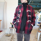 MASTER&CO(マスターアンドコー) OMBRE CHECK JACKET(RED)