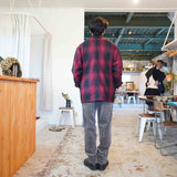 MASTER&CO(マスターアンドコー) OMBRE CHECK JACKET(RED)