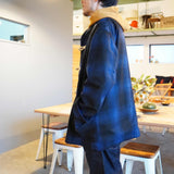 MASTER&CO(マスターアンドコー) OMBRE CHECK JACKET(BLUE)