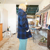 MASTER&CO(マスターアンドコー) OMBRE CHECK JACKET(BLUE)