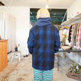 MASTER&CO(マスターアンドコー) OMBRE CHECK JACKET(BLUE)