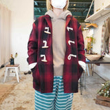 MASTER&CO(マスターアンドコー) OMBRE CHECK JACKET(RED)