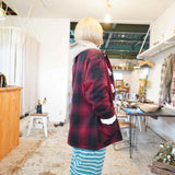 MASTER&CO(マスターアンドコー) OMBRE CHECK JACKET(RED)