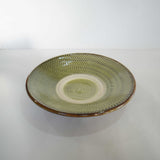 黒木昌伸窯 7寸皿(飛び鉋 緑)