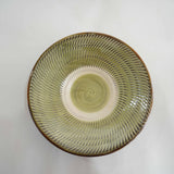 黒木昌伸窯 7寸皿(飛び鉋 緑)