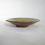 黒木昌伸窯 7寸皿(飛び鉋 緑)