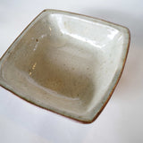 中嶋窯 6寸角鉢(白)