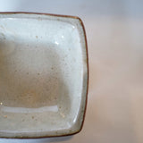 中嶋窯 6寸角鉢(白)