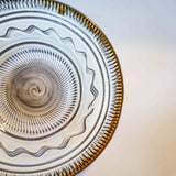 黒木昌伸窯 7寸深皿(縁飛び鉋 白)