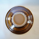 黒木昌伸窯 7寸深皿(縁飛び鉋 飴)