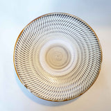 黒木昌伸窯 7寸皿(飛び鉋 白)