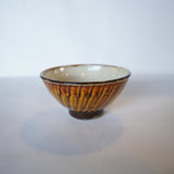 黒木昌伸窯 飯碗(刷毛目 飴)