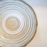 黒木昌伸窯 7寸皿(飛び鉋 白)