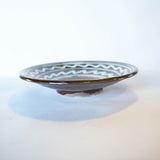 黒木昌伸窯 7寸皿(イッチン 白)