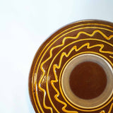 黒木昌伸窯 7寸皿(イッチン 飴)