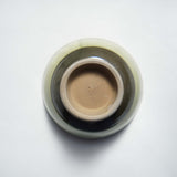 黒木昌伸窯 4寸飯碗(櫛書き緑)