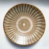 黒木昌伸窯 8寸皿(刷毛目 白)