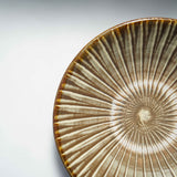 黒木昌伸窯 8寸皿(刷毛目 白)