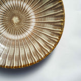 黒木昌伸窯 8寸皿(刷毛目 白)