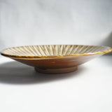 黒木昌伸窯 8寸皿(刷毛目 白)