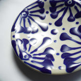 ノモ陶器製作所 8寸皿(唐草 コバルト)